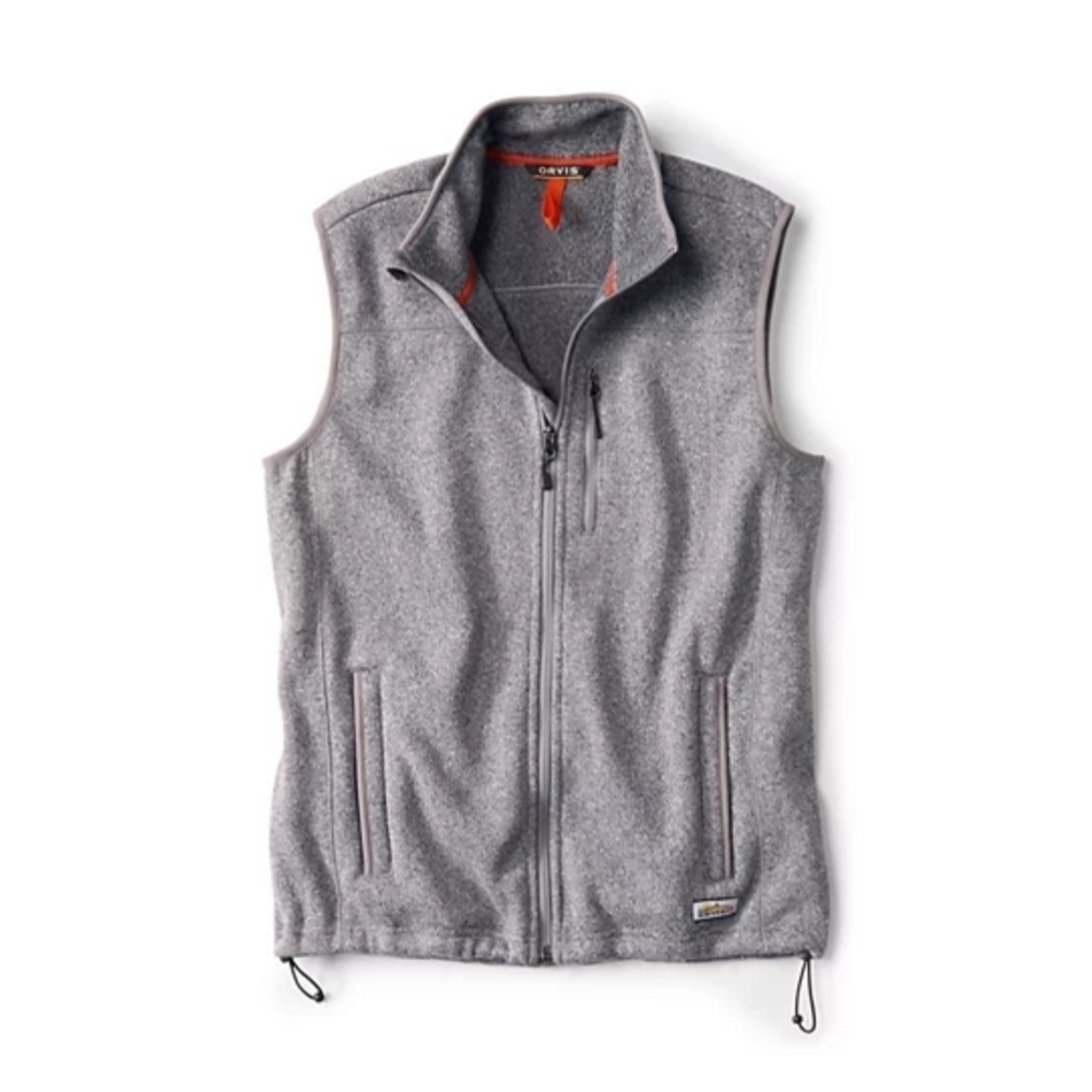 Orvis R65 Sweater Fleece Sleeveless Vest Mens Size XL 100% Recycled Polyester